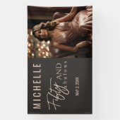 50歳の輝かしいバースデーパーティー 横断幕 (縦)