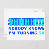 50歳のGagギフト ポストカード (正面/裏面)