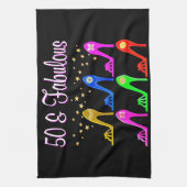 50歳のSTILETO QUEEN キッチンタオル (縦)