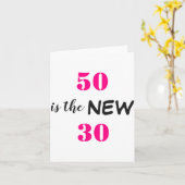 50歳は新しい30歳の誕生日 カード (黄色い花)