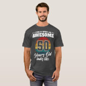 50歳は50歳の誕生日・メンズに見える Tシャツ (正面フル)