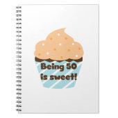 50歳はTシャツとギフトが大好き ノートブック (正面)