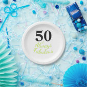 50歳もいつだって華麗に ペーパープレート (パーティー)