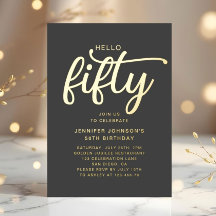 50歳エレガントと素晴らしい50誕生日