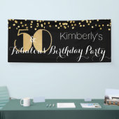 50歳エレガントの誕生日パーティー 横断幕 (トレードショー)