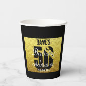 50歳エレガントパーソナライズされたの誕生日パーティー 紙コップ (裏面)