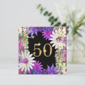 50歳エレガントフローラ婚約 招待状 (スタンド正面)