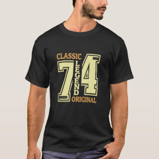 50歳クラシック1974レジェンドオリジナル50th Bir Tシャツ
