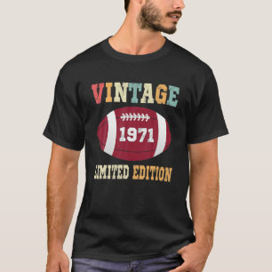 50歳サッカー好きヴィンテージ1971年限定Ed Tシャツ