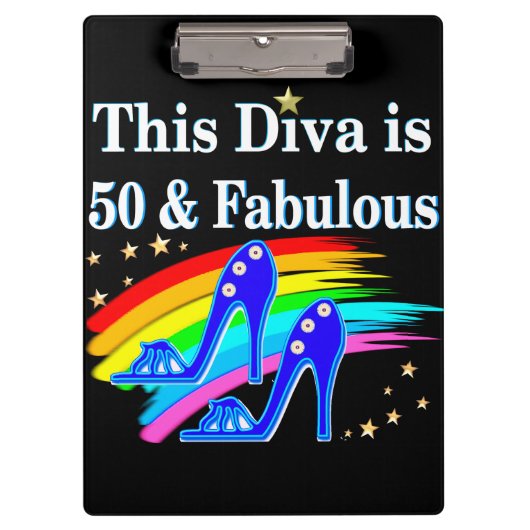 50歳スタイリッシュのシュークイーン クリップボード (正面)