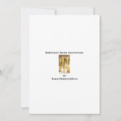 50歳パーソナライズされた誕生日パーティーの招待 招待状 (裏面)