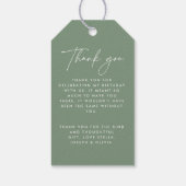 50歳モダンのシンプル誕生日 ギフトタグ (裏面)