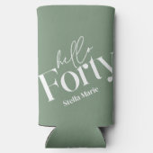 50歳モダンのミニマル誕生日 スリム缶クーラー (裏面)