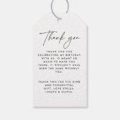 50歳モダンミニマルエレガントの誕生日 ギフトタグ (裏面)