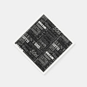 50歳ユニークの誕生日プレゼント スタンダードカクテルナプキン (角)