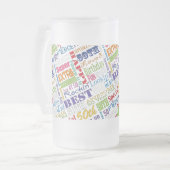 50歳ユニークの誕生日プレゼント フロストグラスビールジョッキ (正面左)