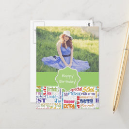 50歳ユニークの誕生日プレゼント ポストカード