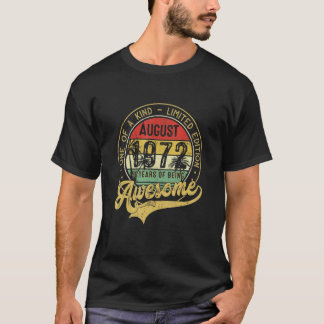 50歳ヴィンテージ威厳がある1972年50日 Tシャツ