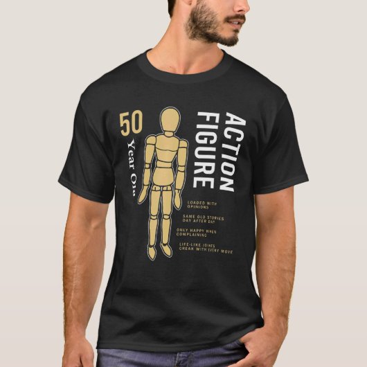 50歳ヴィンテージ行動姿50誕生日 Tシャツ (正面)