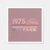 50歳ヴィンテージ50歳の誕生日パーティー スタンダードカクテルナプキン (正面)