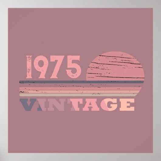 50歳ヴィンテージ50歳の誕生日パーティー ポスター (正面)