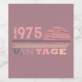 50歳ヴィンテージ50歳の誕生日パーティー ワインラベル (シングルラベル)