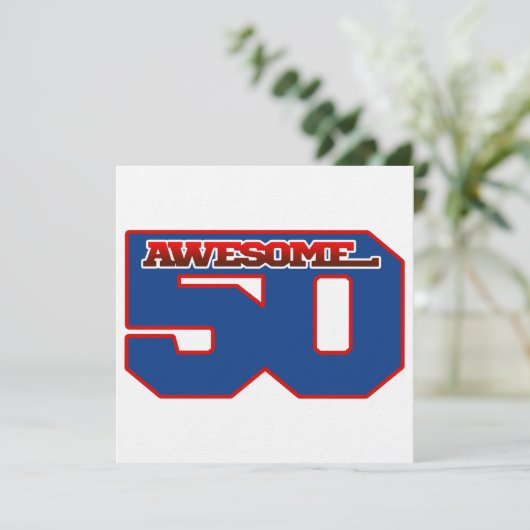 50歳最高 招待状 (スタンド正面)