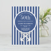 50歳航海の誕生日パーティー海軍ブルーガイ 招待状 (スタンド正面)