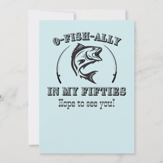 50歳誕生日パーティーでO-fish-ally 招待状 (裏面)