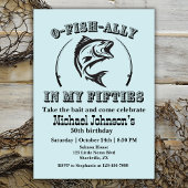 50歳誕生日パーティーでO-fish-ally 招待状