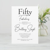 50歳誕生日パーティー招待状 招待状 (スタンド正面)