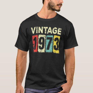 50歳誕生日ヴィンテージ1973 50誕生日 Tシャツ