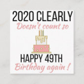 50歳誕生日50歳おもしろい誕生日カード エンクロージャーカード (正面)