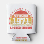 50歳1971年9月レトロ素晴らし50日 缶クーラー (裏面)