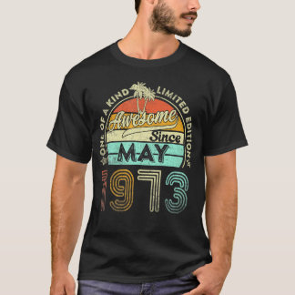 50歳1973年5月50誕生日 Tシャツ