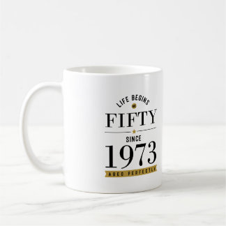 50歳1973年50誕生日Tシャツ コーヒーマグカップ