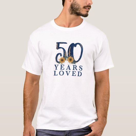 50歳 |おばあちゃん50th誕生日パーティー | 50円 tシャツ (正面)