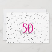 50歳 そして ファビュラス 50歳の誕生日パーティー招待状 招待状 (裏面)