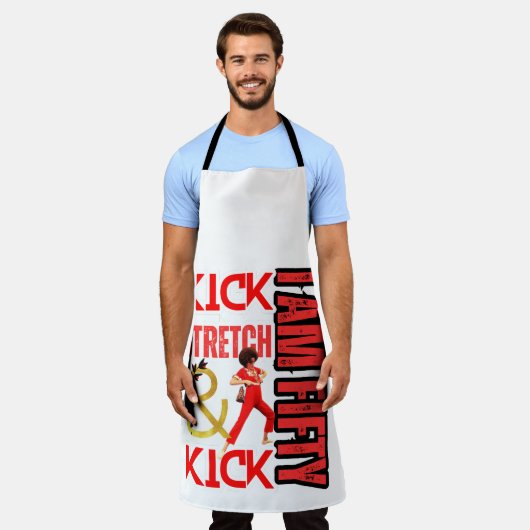 50歳 エプロン (着用した状態)