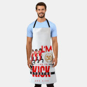 50歳 エプロン (着用した状態)