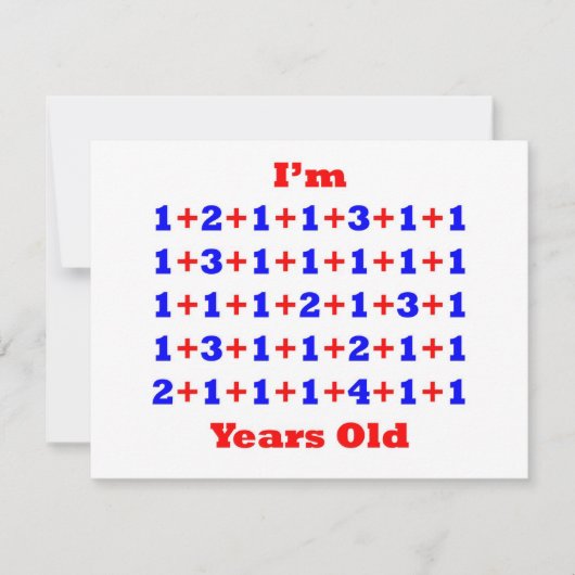 50歳! カード (正面)