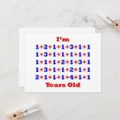 50歳! カード (正面/裏面インサイチュ)