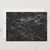 50歳 ゴージャス ブラックゴールド モダンな50歳の誕生日 招待状 (裏面)