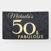 50歳 ゴージャス ブラックゴールド 50回目の誕生日