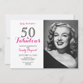 50歳＆ファビュラス誕生日パーティー招待状 招待状