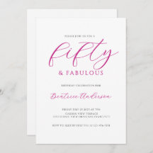 50歳 ファビュラス ピンク ホワイト バースデーパーティー