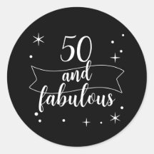 50歳 ファビュラス ブラック＆ホワイト バースデー