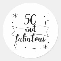 50歳 ファビュラス ブラック＆ホワイト バースデー