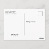 50歳 & ファビュラス 誕生日パーティー 感謝の気持ち ポストカード (裏面)