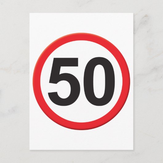 50歳 ポストカード (正面)